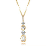 Collier exquis en argent 925 avec zircon