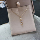 Collier exquis en argent 925 avec zircon