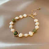 EMIR BRACELET AGATE VERTE NATURELLE