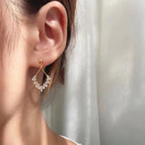 Boucle d'Oreille Lustre Zircon Argent 925