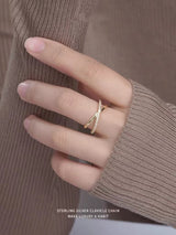 Bague reglable X Argent 925