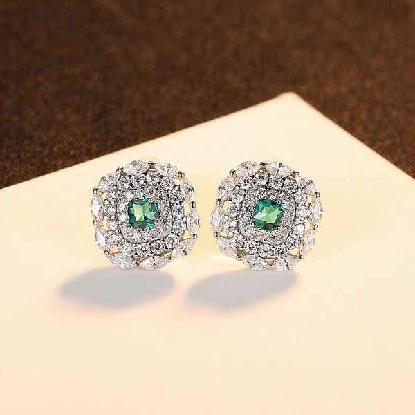 Boucle d'oreille de luxe en argent 925