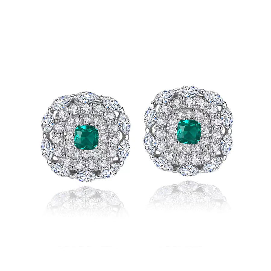 Boucle d'oreille de luxe en argent 925