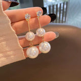 Boucle d'oreille en perles trio