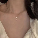 Collier en forme de larme en argent 925