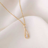 Collier en forme de larme en argent 925