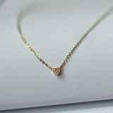 Collier mini coeur en argent 925