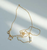 Collier mini rectangle en argent 925