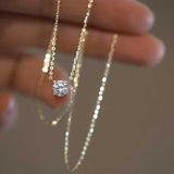 Mini collier à breloques en argent 925