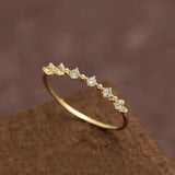 Bague Zircon Mince Argent 925