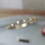 Bague Zircon Mince Argent 925