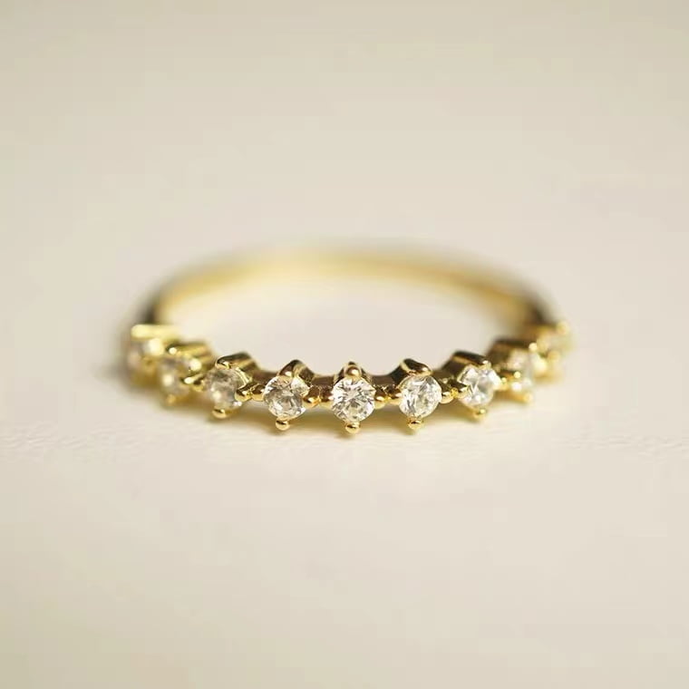 Bague Zircon Mince Argent 925