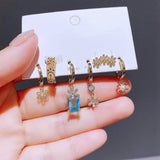 Ensemble de 6 boucles d'oreilles à fleurs Candy Love