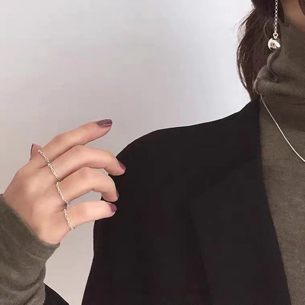 Ensemble de 3 bagues infinity en argent 925