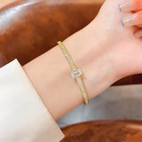 ✨ Grand Bracelet Jonc en Nacre – Élégance Naturelle au Quotidien