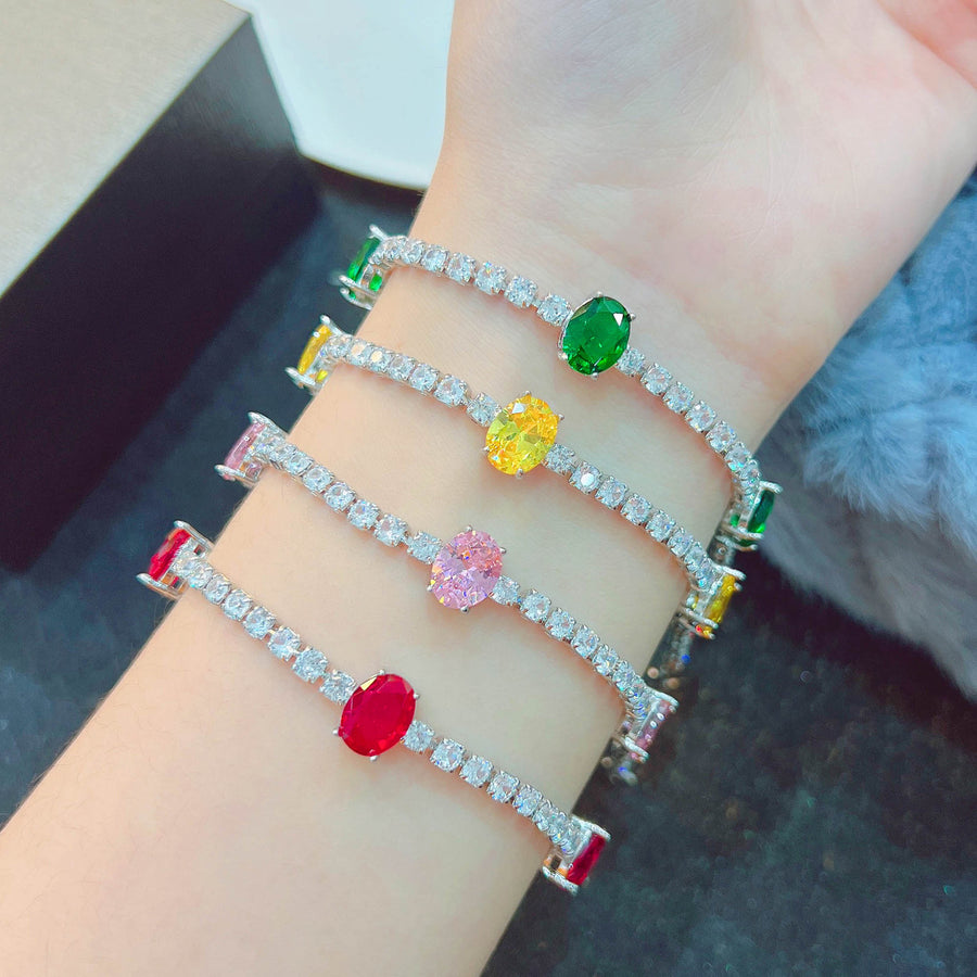 Bracelet de tennis glamour