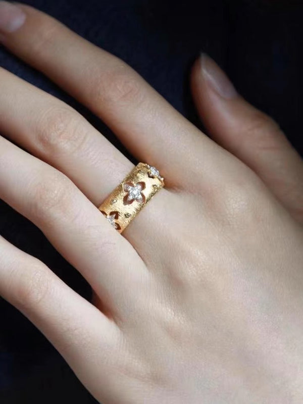 Bague et Boucle d'oreille paillettes et glamour