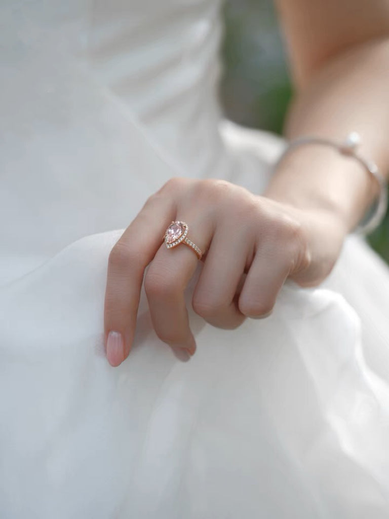 Bague Teardrop Rose