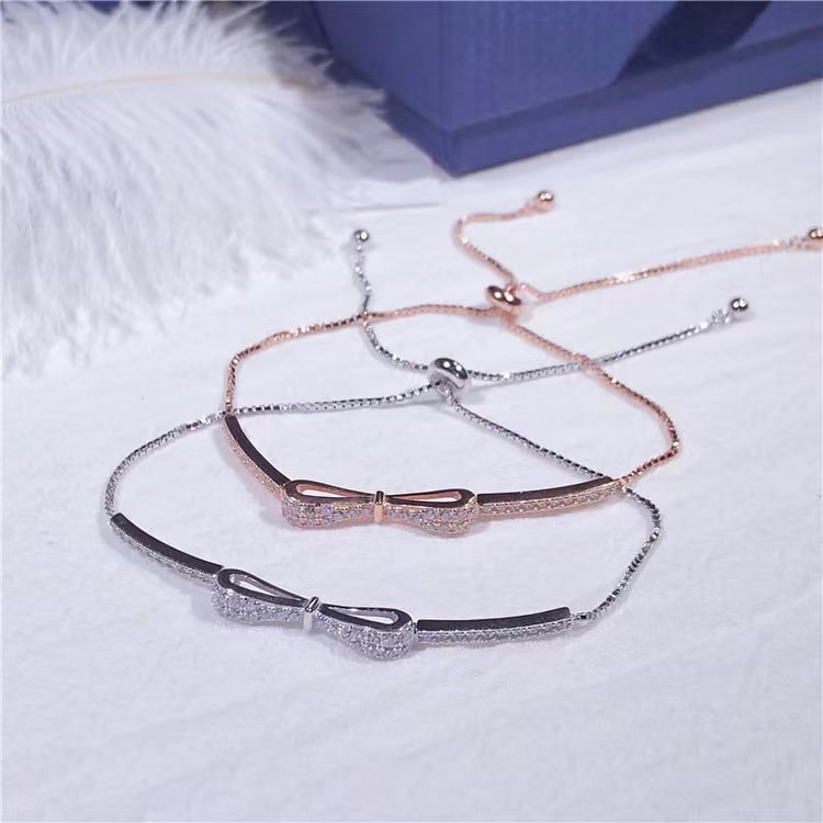 Bracelet réglable en argent infinity