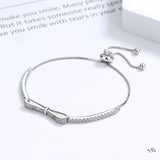 Bracelet réglable en argent infinity