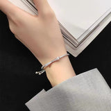 Bracelet réglable en argent infinity
