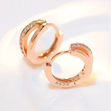 Boucles d'oreilles Rose classique