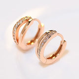 Boucles d'oreilles Rose classique