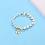 Bracelet L'œil de chat blanc