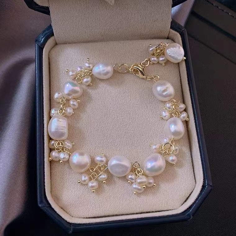 bracelet romantique composé de perles