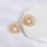 Boucles d’oreilles marguerites en perles d'eau douce