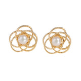 Boucles d’oreilles marguerites en perles d'eau douce