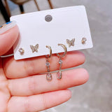 Ensemble de boucles d'oreilles en forme de larme