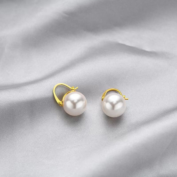 boucle d'oreille super élégante en argent 925 et perle Edison