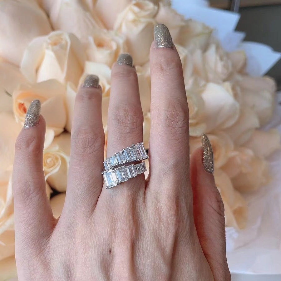 Ensemble de 2 bagues en zircon réglables !