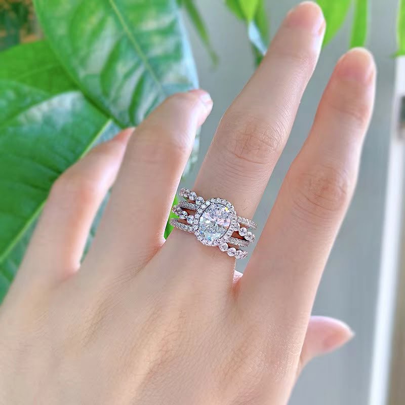 Ensemble de 2 bagues en zircon réglables !