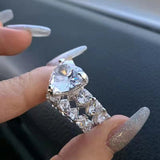 Bague cœur & love