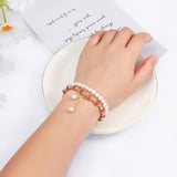 Bracelet long Quartz fraise