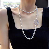 Collier Camélia à Perles d'Eau Douce