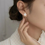Boucle d'Oreille Trèfle en Nacre