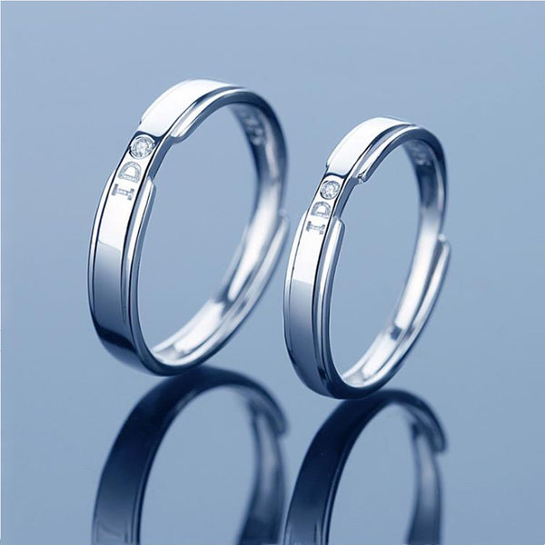 bagues de fiançailles en argent 925 "I do".