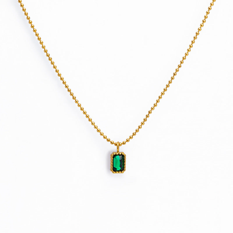 Ensemble de collier et bracelet en zircon