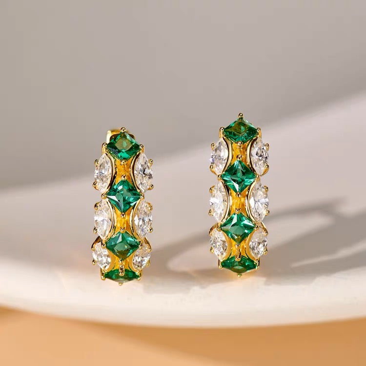 Boucle d'oreille en argent 925 Vintage Glamour