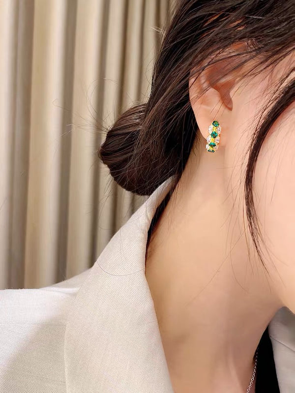 Boucle d'oreille en argent 925 Vintage Glamour