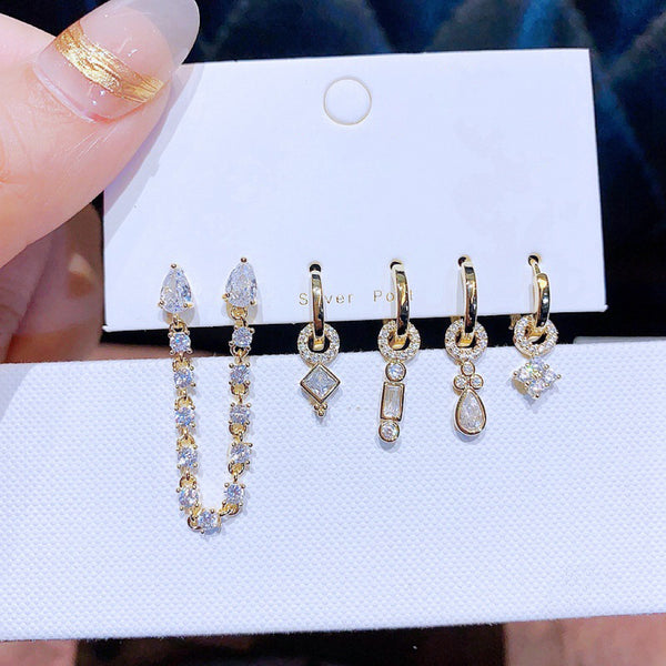 Ensemble de 5 paires de boucles d'oreilles