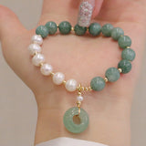 Bracelet perles de jade de Birmanie
