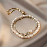 Bracelet Infinity de perles d'eau douce