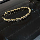 Bracelet en zircon serti de 3 pièces